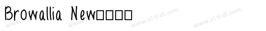 Browallia New字体转换